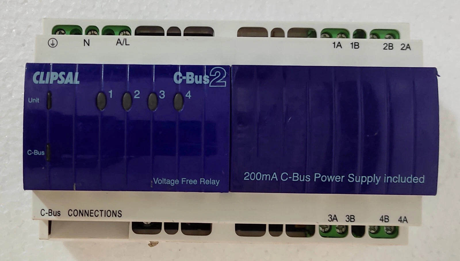 CLIPSAL L5504RVF 4 Channel Voltage free Relay Power Supply Included *New*